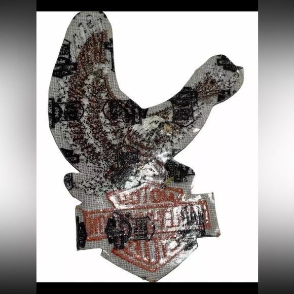 1980’s Vintage Harley Davidson Eagle Patch 5 Inch New Old Stock - Picture 2 of 3